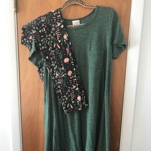 Medium Dark Green Carly and TC matching leggings